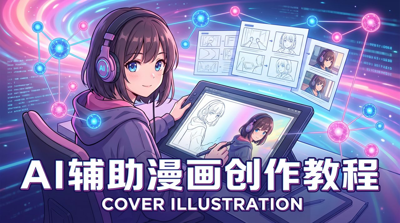 羞羞漫画 AI 漫画教程封面 - 二次元美少女创作演示